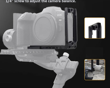 Universal Camera L Shape Bracket Quick Release Plate for Camera RSC2 / RS3 Stabilizers, L-450 Black, L-450 Red, L-450 Blue, L-440 Black, L-440 Red, L-440 Blue