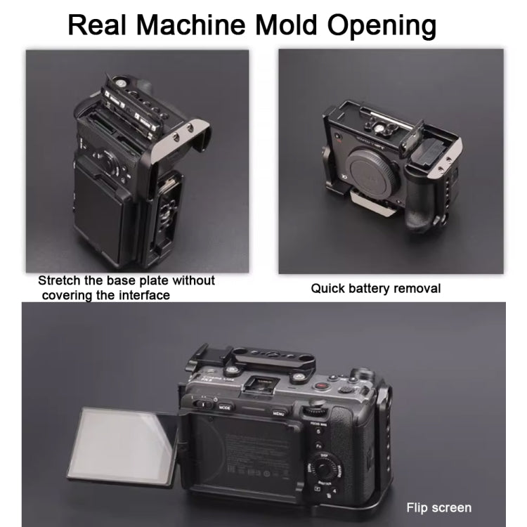 For Sony FX30 FX3 Camera JLWIN Protection Cage Stabilizer Rig, Only Top Board, Only Rabbit Cage, Rabbit Cage + Top Board