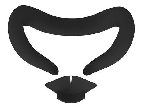 For Meta Quest 3 Silicone Face Cover Eye Mask with Nose Pad