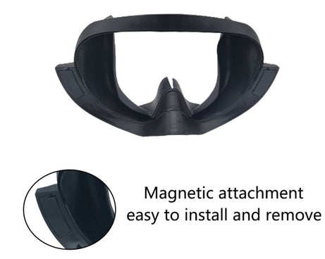 For Mate Quest Pro Eye Mask Light-blocking Magnetic Replacement Silicone Eye Cover VR Accessories
