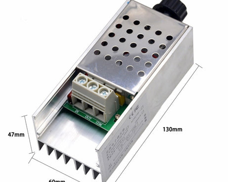 10000W High Power SCR Speed Controller Voltage Regulator Dimmer Thermostat With Shell