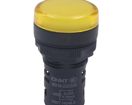 CHINT ND16-22DS LED Signal Light Power AD Indicator Lights, 24V (Red), 24V (Green), 24V (Yellow), 220V (Red), 220V (Green), 220V (Yellow)