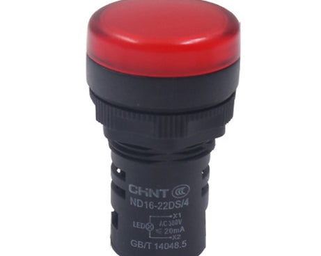 CHINT ND16-22DS LED Signal Light Power AD Indicator Lights, 24V (Red), 24V (Green), 24V (Yellow), 220V (Red), 220V (Green), 220V (Yellow)