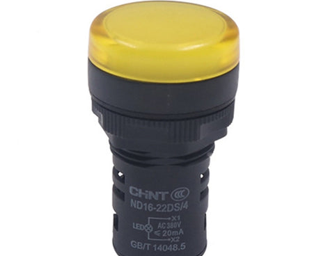 CHINT ND16-22DS LED Signal Light Power AD Indicator Lights, 24V (Red), 24V (Green), 24V (Yellow), 220V (Red), 220V (Green), 220V (Yellow)