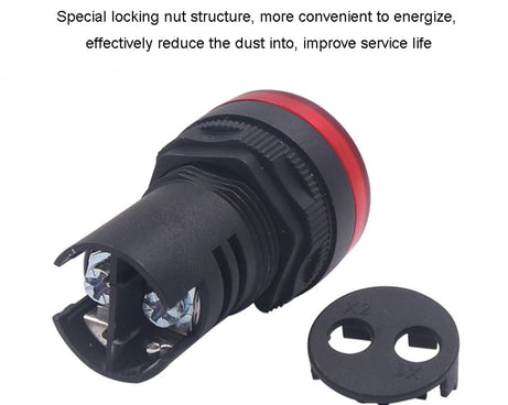 CHINT ND16-22DS LED Signal Light Power AD Indicator Lights, 24V (Red), 24V (Green), 24V (Yellow), 220V (Red), 220V (Green), 220V (Yellow)