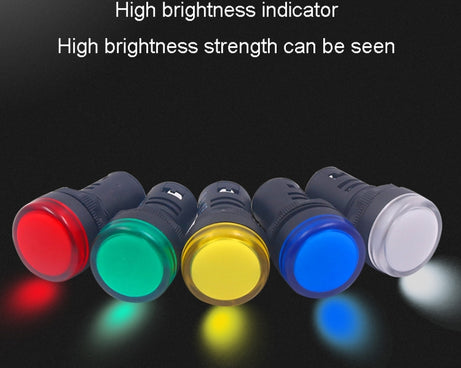 CHINT ND16-22DS LED Signal Light Power AD Indicator Lights, 24V (Red), 24V (Green), 24V (Yellow), 220V (Red), 220V (Green), 220V (Yellow)