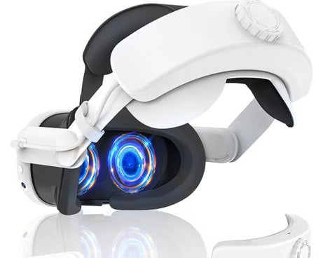 For Meta Quest 3 Rechargeable Headband Adjustable Headstrap Built In 6000mAh Battery, Rechargeable Headband