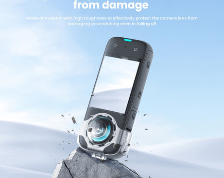 For Insta360 X3 AMagisn Protective Camera Accessories, Lens Guard, Silicone Case, Lens Guard+Case