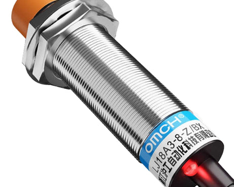 OMCH LJ18A3-8-Z/BX DC NPN 3-Wire Normally Open Sensors Inductive M18 Proximity Switch, LJ18A3-8-Z/BX