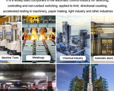 OMCH LJ18A3-8-Z/BX DC NPN 3-Wire Normally Open Sensors Inductive M18 Proximity Switch, LJ18A3-8-Z/BX