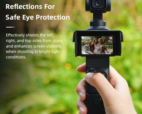 For DJI Osmo Pocket 3 BRDRC Sunshade Hood Light Weight Screen Shade