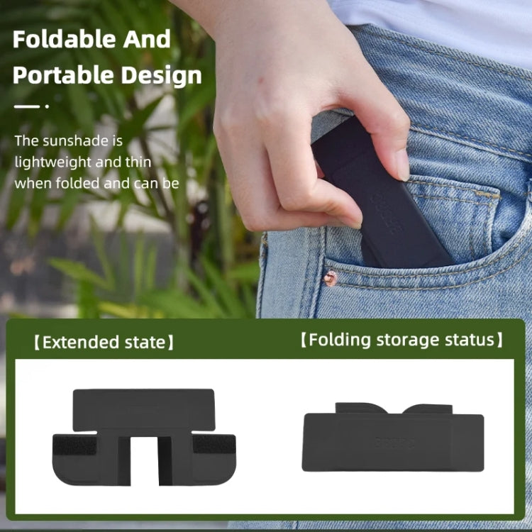 For DJI Osmo Pocket 3 BRDRC Sunshade Hood Light Weight Screen Shade