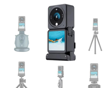 For DJI Osmo Action 4 / 3 / 2 Magnetic Adapter Tripod Connector, 1/4 Inch Thread, Bulge Mount