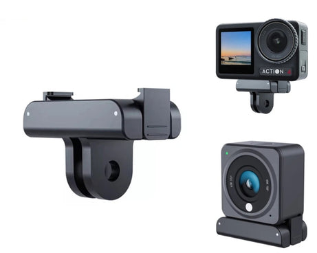 For DJI Osmo Action 4 / 3 / 2 Magnetic Adapter Tripod Connector, 1/4 Inch Thread, Bulge Mount