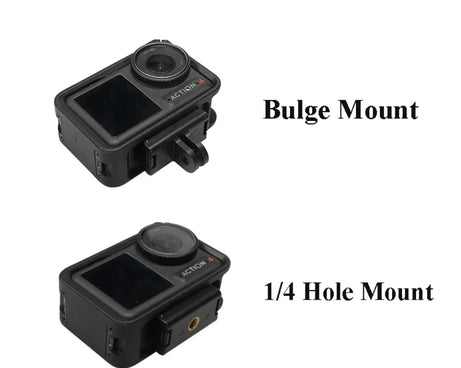 For DJI Osmo Action 4 / 3 / 2 Magnetic Adapter Tripod Connector, 1/4 Inch Thread, Bulge Mount
