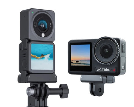 For DJI Osmo Action 4 / 3 / 2 Magnetic Adapter Tripod Connector, 1/4 Inch Thread, Bulge Mount