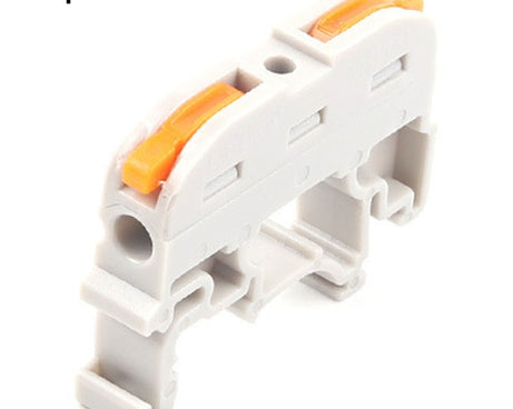 10pcs Guide Rail Type Replacement UK Quick Terminal Block 1 Input 1 Output