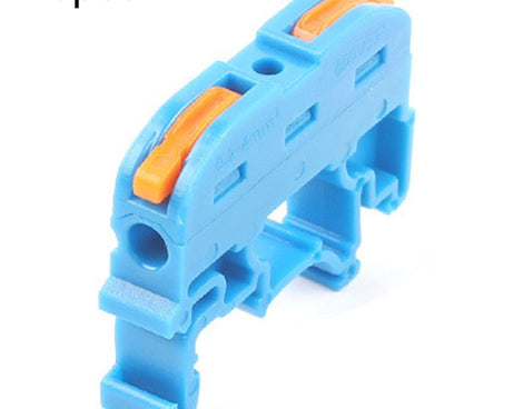 10pcs Guide Rail Type Replacement UK Quick Terminal Block 1 Input 1 Output