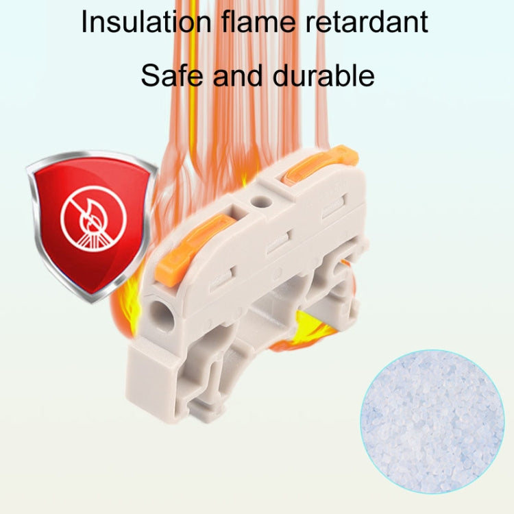 10pcs Guide Rail Type Replacement UK Quick Terminal Block 1 Input 1 Output