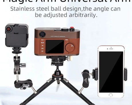 XILETU  TM Series Magic Arm With Dual Ballhead Camera Video Monitor Mount Adapter, TM-2, TM-3, TM-4, TM-5