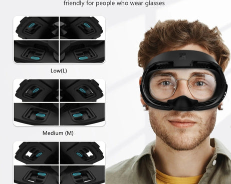 AMVR Q3FC1 For Meta Quest3 Mask Ice Silk Breathable Leather Material