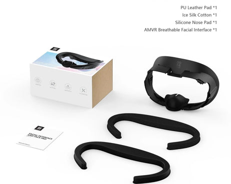 AMVR Q3FC1 For Meta Quest3 Mask Ice Silk Breathable Leather Material
