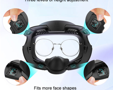 AMVR Q3FC1 For Meta Quest3 Mask Ice Silk Breathable Leather Material