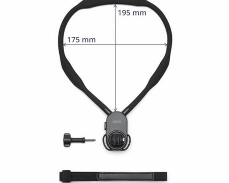 Original Neck Strap Mount Max for DJI Osmo 360 / Action 3 / Action 4 / Action 5 Pro, Neck Strap Mount Max