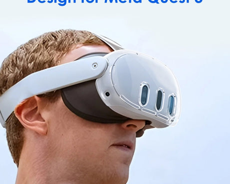 For Meta Quest 3 PC Protective Shell, 7 In 1 (Glitter Transparent), 7 In 1 (Glitter Transparent Blue), 7 In 1 (Glitter Transparent Red), Single Shell (Glitter Transparent), Single Shell (Glitter Transparent Blue), Single Shell (Glitter Transparent Red)