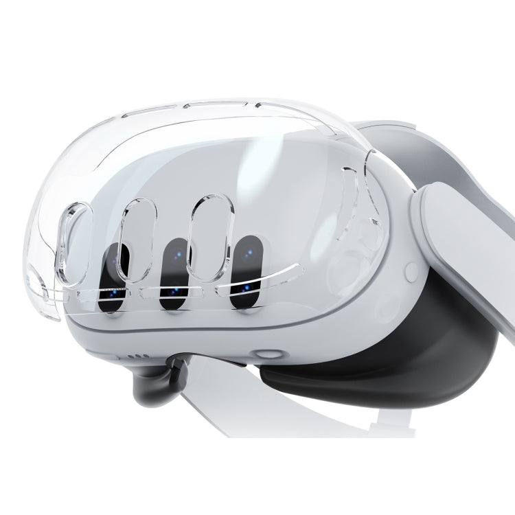 For Meta Quest 3 PC Protective Shell, 7 In 1 (Glitter Transparent), 7 In 1 (Glitter Transparent Blue), 7 In 1 (Glitter Transparent Red), Single Shell (Glitter Transparent), Single Shell (Glitter Transparent Blue), Single Shell (Glitter Transparent Red)