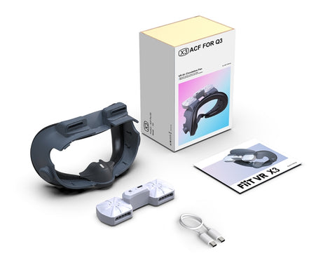 For Meta Quest 3 Air Circulation Heat Dissipation Replacement Mask With Fan Anti-Fogging VR Mask Accessories, With Fan