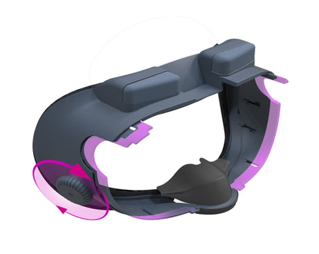 For Meta Quest 3 Adjustable Replacement Eye Mask VR Blackout Soft Replacement Face Mask Set, Without Fan