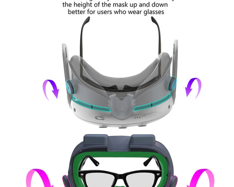 For Meta Quest 3 Adjustable Replacement Eye Mask VR Blackout Soft Replacement Face Mask Set, Without Fan
