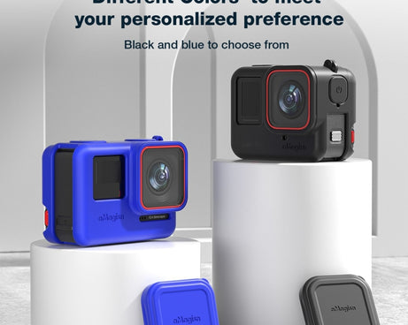 aMagisn Silicone Protection Case Sports Camera Protection Accessories, For Insta360 Ace Pro (Black), For Insta360 Ace Pro (Blue), For Insta360 Ace (Black), For Insta360 Ace (Blue)