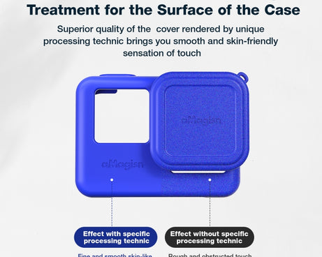 aMagisn Silicone Protection Case Sports Camera Protection Accessories, For Insta360 Ace Pro (Black), For Insta360 Ace Pro (Blue), For Insta360 Ace (Black), For Insta360 Ace (Blue)