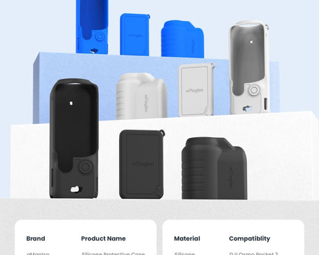 For DJI Osmo Pocket 3 AMagisn Silicone Protection Case Movement Camera Accessories