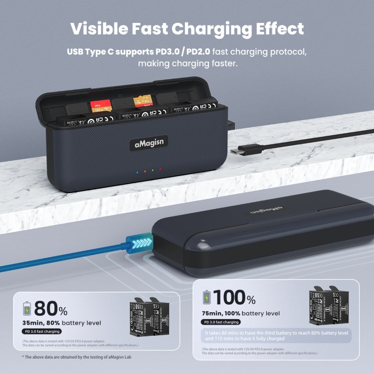 For Insta360 Ace / Ace Pro aMagisn Fast Charging Case Camera Charger Accessories, For Insta360 Ace / Ace Pro