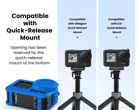 For DJI Osmo Action 4 / 3 aMagisn Silicone Protection Case Camera Protection Accessories