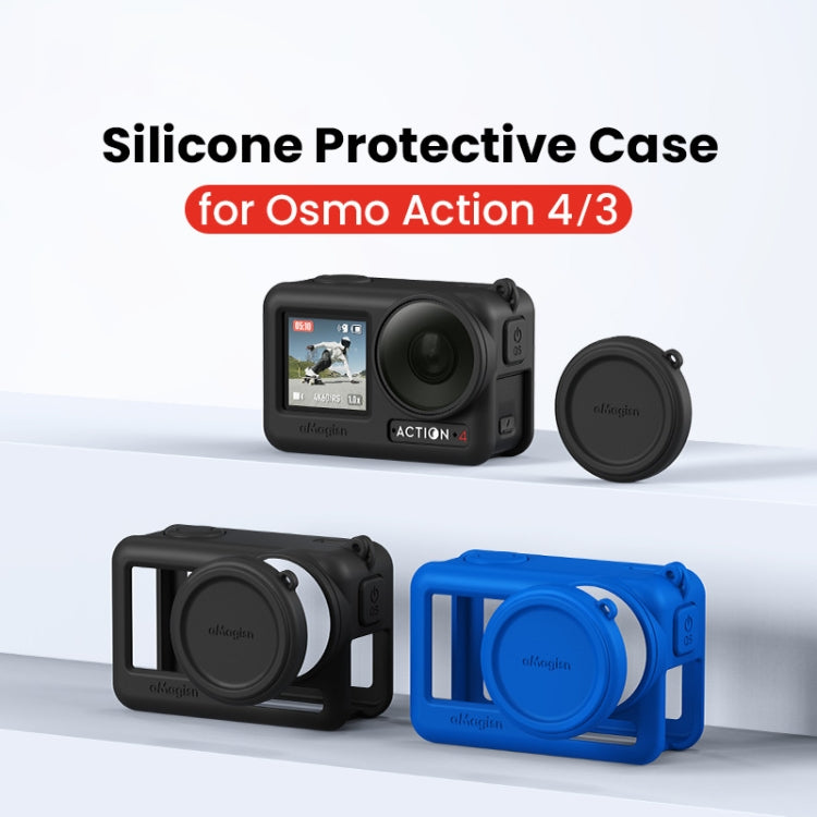 For DJI Osmo Action 4 / 3 aMagisn Silicone Protection Case Camera Protection Accessories