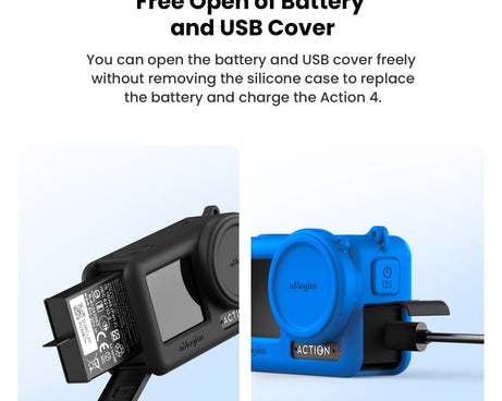 For DJI Osmo Action 4 / 3 aMagisn Silicone Protection Case Camera Protection Accessories