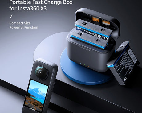 For Insta360 X3 aMagisn Battery Fast Charging Box, For Insta360 X3