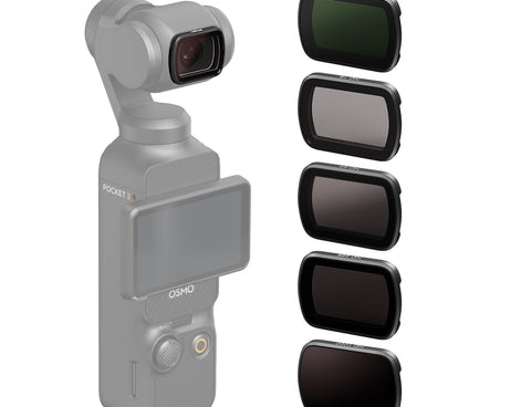 For DJI Osmo Pocket 3 aMagisn HD Double Sided Coated Filters Sports Camera Protective Goggles, CPL, ND16+ND64+ND256 + CPL, ND16+ND64+ND256+ND1000