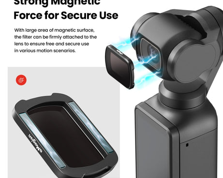 For DJI Osmo Pocket 3 aMagisn HD Double Sided Coated Filters Sports Camera Protective Goggles, CPL, ND16+ND64+ND256 + CPL, ND16+ND64+ND256+ND1000
