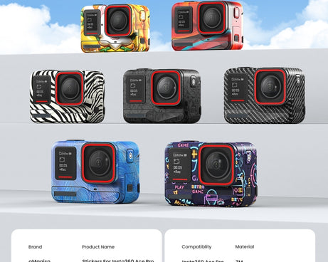 For Insta360 Ace Pro aMagisn Body Sticker Sports Camera Accessories