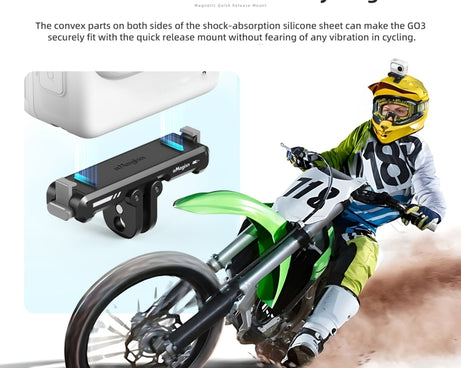 For Insta360 GO 3 / 3S aMagisn Magnetic Fast Disassembly Bottom Seat Bracket Sports Camera Accessories