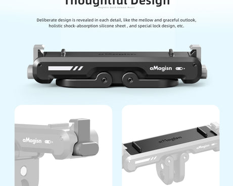 For Insta360 GO 3 / 3S aMagisn Magnetic Fast Disassembly Bottom Seat Bracket Sports Camera Accessories