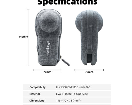 For Insta360 ONE RS 1-inch 360 aMagisn Panoramic Body Bag Sports Camera Accessories, For Insta360 ONE RS 1-inch 360