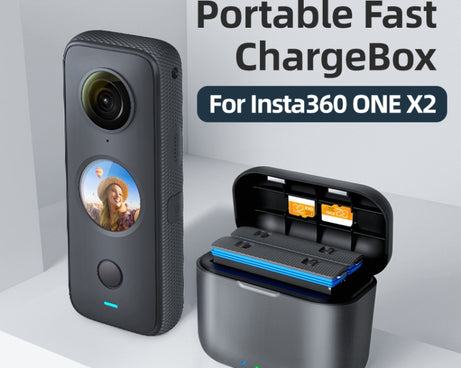 For Insta360 ONE X2 aMagisn Battery Fast Charging Box