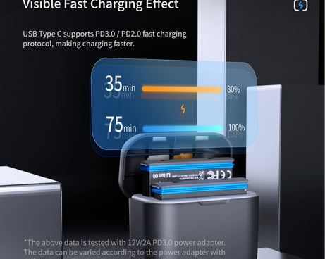 For Insta360 ONE X2 aMagisn Battery Fast Charging Box