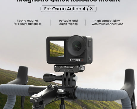 For DJI Osmo 360 / Action 5 Pro / Action 4 / Action 3 aMagisn Magnetic Fast Disassembly Motion Camera Accessories